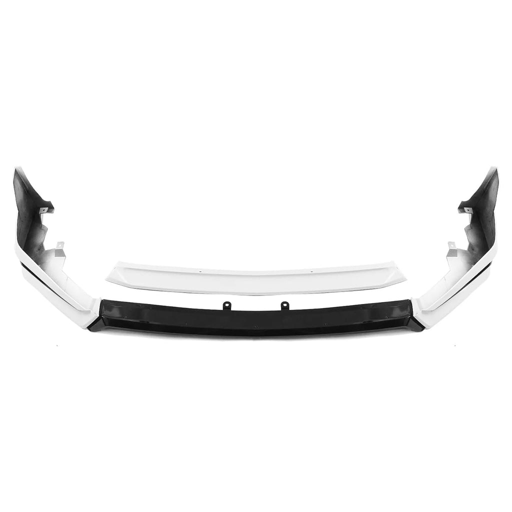 Front Lip Compatibility with 2022-2024 Civic Yofer Style Front Bumper Chin Lip Splitter Spoiler Kit Black White