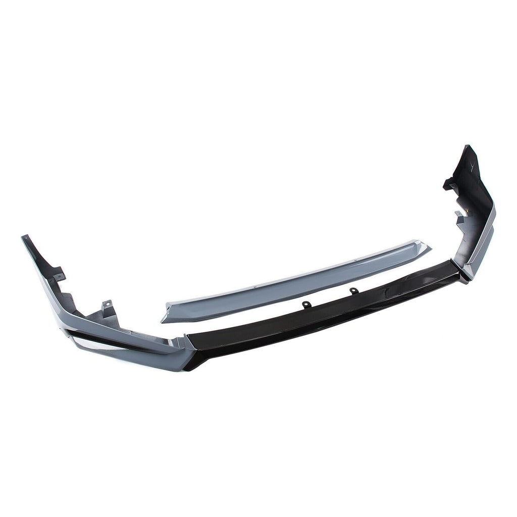 Front Lip Compatibility with 2022-2024 Civic Yofer Style Front Bumper Chin Lip Splitter Spoiler Kit Black Sonic Gray