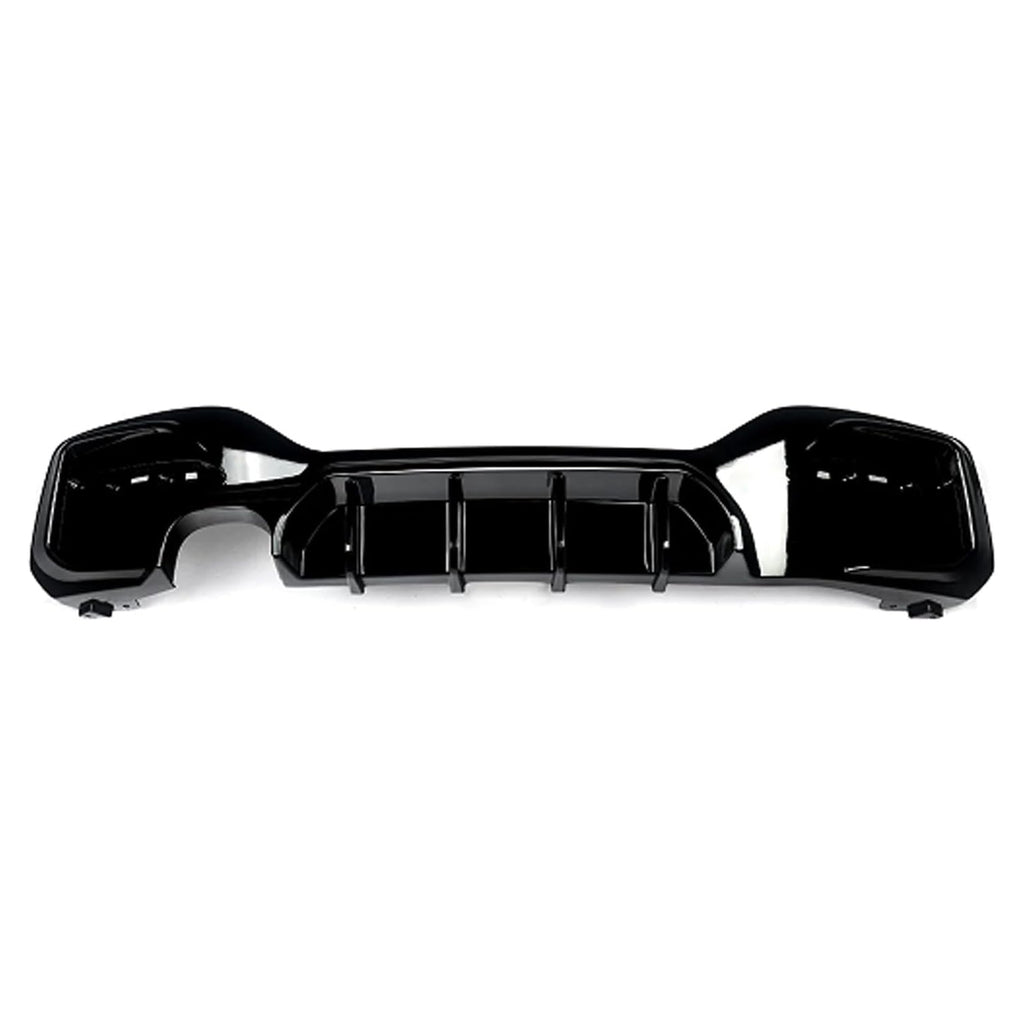 Rear Diffuser Compatibility with 2015-2019 1 Series F20 F21 M Sport Rear Bumper Chin Diffuser Lip Kit Spoiler Splitter (2015-2019, Gloss Black (00-))