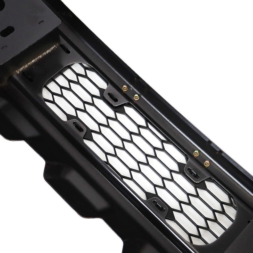 Front Bumper Compatibility with 2015-2017 F-150 Front Bumper Lip Spoiler Splitter Replace With Fog Lights Steel Black