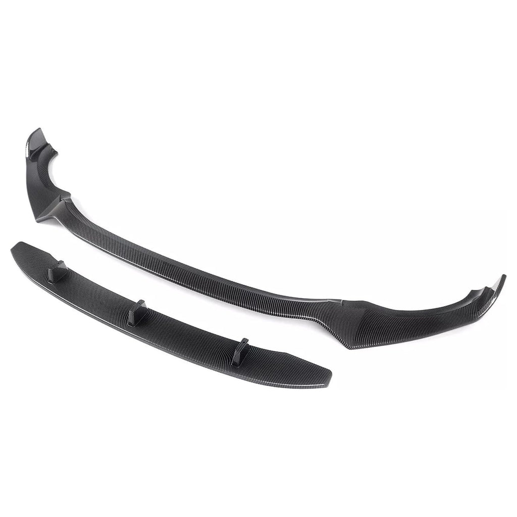 For 2018-2020 X3 X4 G01 G02 M Sport Front Chin Diffuser Lip Air Dam ABS Splitter Spoiler (Carbon Fiber Style)