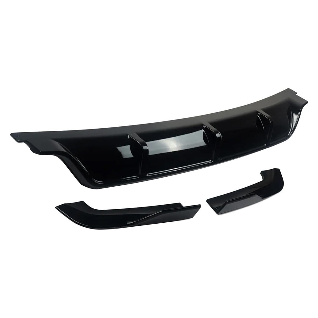 Rear Diffuser Compatibility with 2014-2018 X5 F15 Rear Bumper Chin Diffuser Kit Spoiler Splitter (Gloss Black)