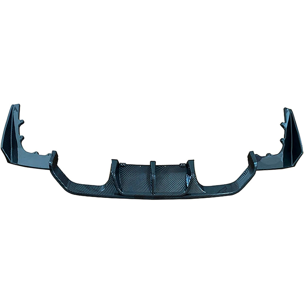 Compatibility with 2014-2020 BMW F80 M3 Sedan F82 F83 M4 with M Sport Rear Bumper Diffuser Lip V Style Spoiler Body Kits Carbon Fiber Style