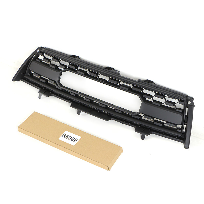 Front Grille For 2009 2010 2011 2012 Toyota RAV4 Bumper Grills Grill Cover W/3 LED Light Black