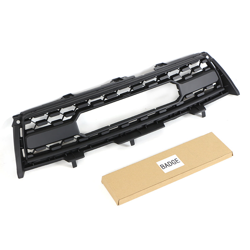 Front Grille For 2009 2010 2011 2012 Toyota RAV4 Bumper Grills Grill Cover W/3 LED Light Black