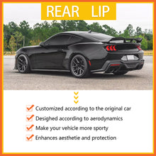 Load image into Gallery viewer, Spoiler for 2024 2025 Mustang DH Performance Style Rear Trunk Wing Lid Spliter W/Smoke Gurney Flap Gloss Black
