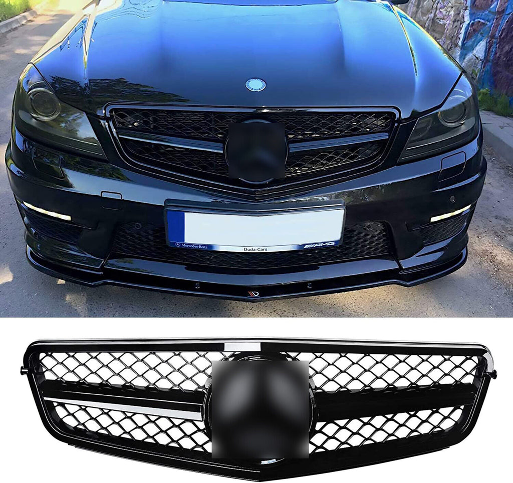 Front Grille For 2007-2014 Mercedes Benz C300 W204 C-Class Grilles