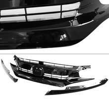 Load image into Gallery viewer, Fits 2016 2017 2018 2019 2020 2021 Honda Civic 10th Gen OE Gloss Black Front Bumper Hood Mesh Grille