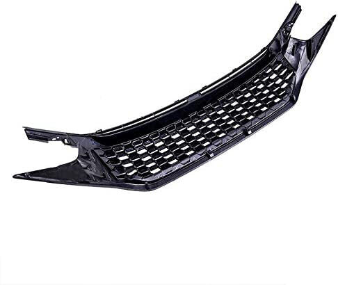 Front Grille For 2016 2017 2018 2019 2020 2021 Honda Civic 10th JDM Mesh Bumper Grill Grills Glossy Black