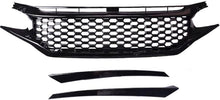 Load image into Gallery viewer, Front Grille For 2016 2017 2018 2019 2020 2021 Honda Civic 10th JDM Mesh Bumper Grill Grills Glossy Black
