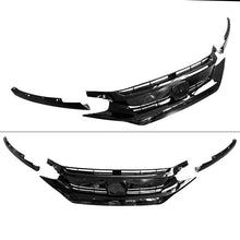 Load image into Gallery viewer, Fits 2016 2017 2018 2019 2020 2021 Honda Civic 10th Gen OE Gloss Black Front Bumper Hood Mesh Grille