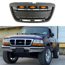 Load image into Gallery viewer, Front Grille For 1998 1999 2000 Ford Ranger Bumper Grill Grills W/Letters & Light Black