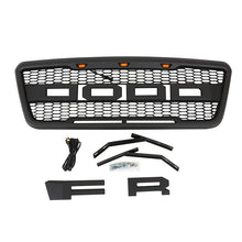 Load image into Gallery viewer, Front Grille For 2004 2005 2006 2007 2008 Ford F150 Front Bumper Mesh Grills Replacement Grill W/3 Lights Black