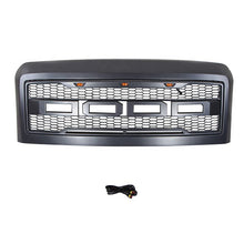 Load image into Gallery viewer, Front Grille for 2008 2009 2010 Ford F250 F350 Raptor Style Front Bumper Grill W/3 Led Lights