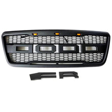 Load image into Gallery viewer, Front Grille For 2004 2005 2006 2007 2008 Ford F150 Front Bumper Mesh Grills Replacement Grill W/3 Lights Black