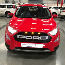 Load image into Gallery viewer, Front Grille 2016 2017 2018 2019 For Ford Ecosport Bumper Grills Grill Cover W/3 LED Light Black