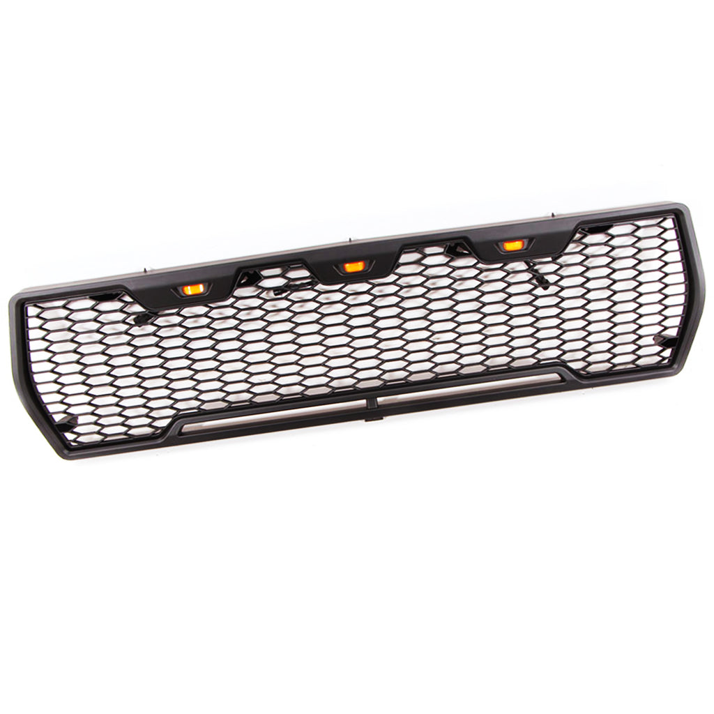 Front Grille For 1978 1979 Ford Bronco F150 Bumper Grill Replacement Grilles W/3 Lights Black