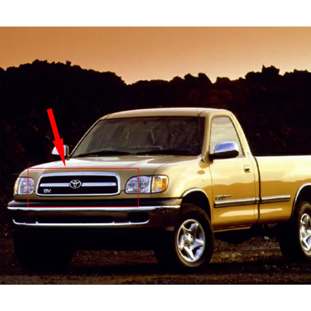 Front Grill For Toyota Tundra 2000 2001 2002 TRD Pro Front Bumper Grille Replacement Grille W/Light Black