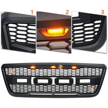 Load image into Gallery viewer, Front Grille For 2004 2005 2006 2007 2008 Ford F150 Front Bumper Mesh Grills Replacement Grill W/3 Lights Black