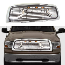 Load image into Gallery viewer, Grill For 2010 2011 2012 2013 2014 2015 2016 2017 2018 2019 Dodge Ram 2500 3500 Front Mesh Bumper Grille Big Horn Grille W/Led Lights Chrome