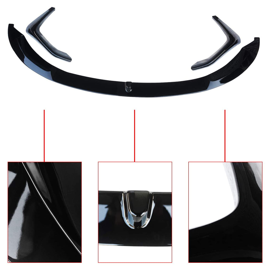 For 2014 2015 2016 2017 2018 2019 2020 BMW M3 F80 M4 F82 F83 MP Style Front Bumper Chin Lip Spoiler Splitter Gloss Black