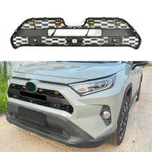 Load image into Gallery viewer, Front Grille For 2019 Toyota RAV4 TRD Bumper Grills Grill Cover W/4 LED Light Black