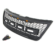 Load image into Gallery viewer, Front Grille For 2011 2012 2013 2014 2015 Ford Explorer Front Mesh Grille Grill Honeycomb Cover W/3 Lights Black