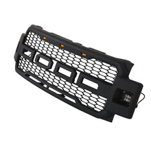 Load image into Gallery viewer, Front Grille For 2017 2018 2019 Ford F250 F350 Super Duty Upper Bumper Grill W/3 Led Lights & Side Light Black