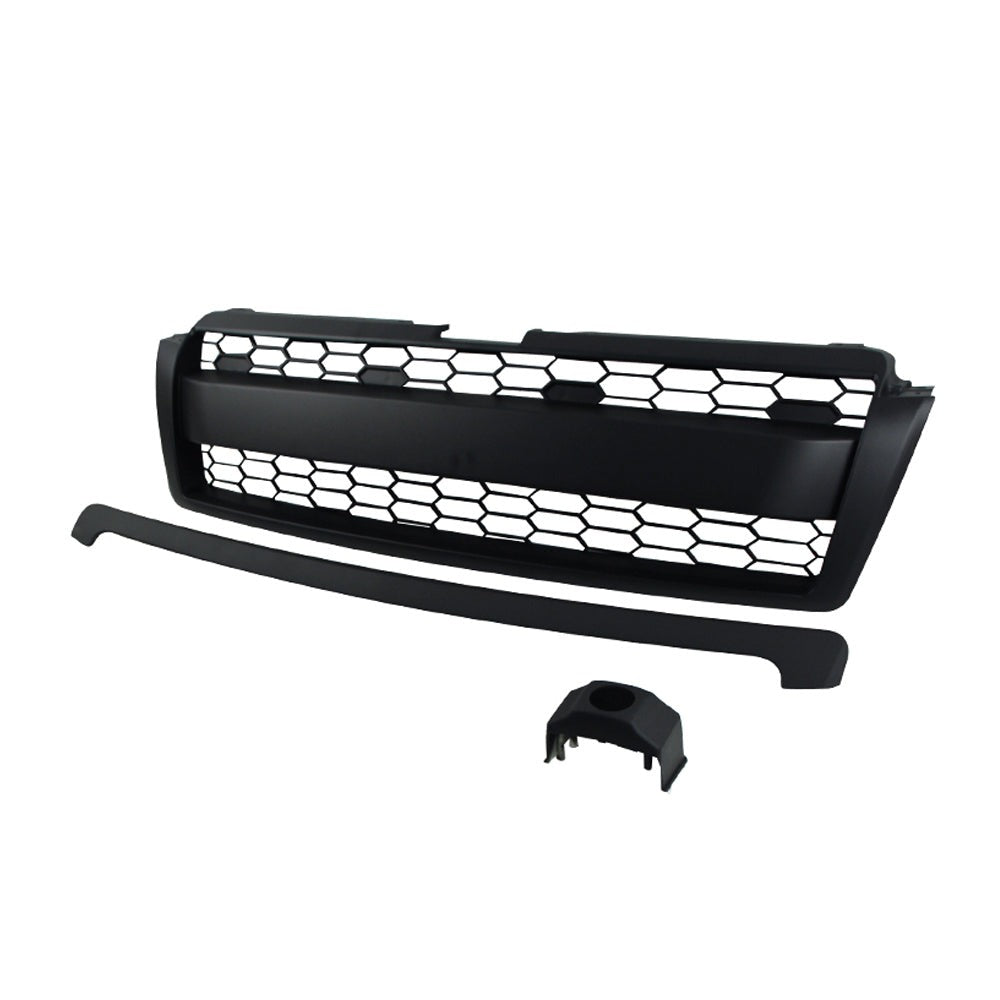 Front Grille For 2010-2013 Toyota Land Crusier Prado Bumper Grills Grill Cover W/0 Light Black