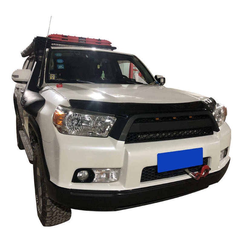 Front Grille For 2012-2015 Toyota 4Runner Bumper Grill Grills Cover W/3 LED Light Black