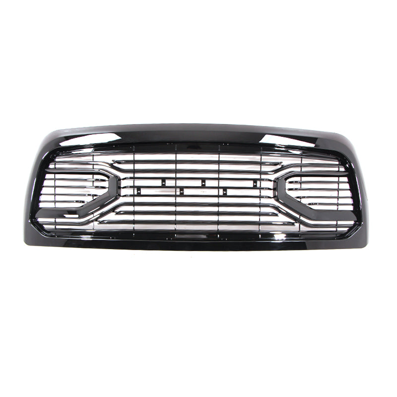 Front Grille for Dodge RAM 2500 3500 2010-2019 Bumper Grill Grills Big Horn Horizontal Style W/0 lights Gloss Black