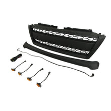 Load image into Gallery viewer, Front Grille For 2014-2018 Toyota Land Crusier Prado Bumper Grills Grill Cover W/4 LED Lights Black