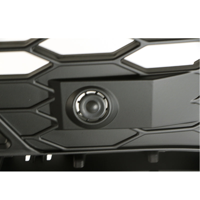 Front Grille For 2019 Toyota RAV4 TRD Bumper Grills Grill Cover W/4 LED Light Black