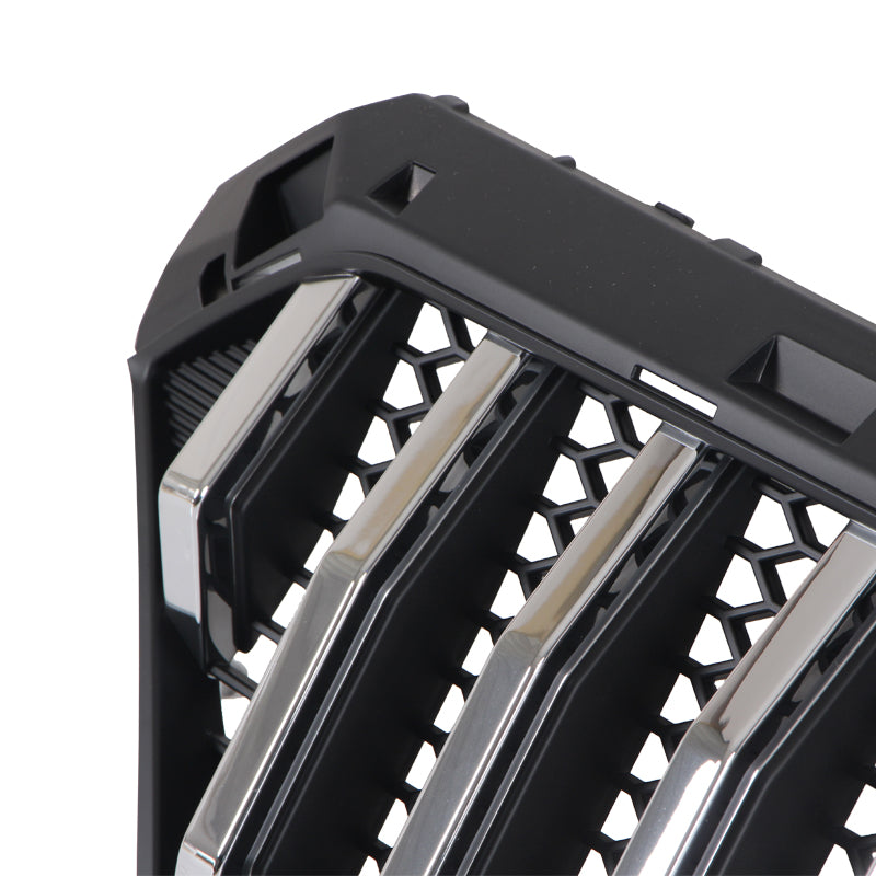 Front Grille For 2019-2020 Hyundai Santa Fe Bumper Grills Grill Cover W/0 Light Chrome