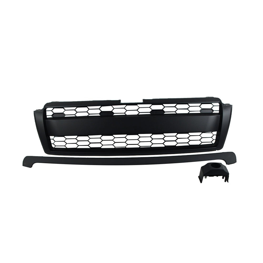 Front Grille For 2010-2013 Toyota Land Crusier Prado Bumper Grills Grill Cover W/0 Light Black