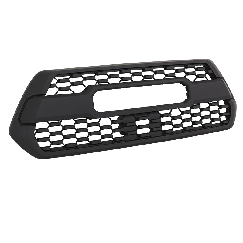 Front Grille For 2016-2021 Toyota Tacoma Bumper Grills Grill Cover W/4 Light Black