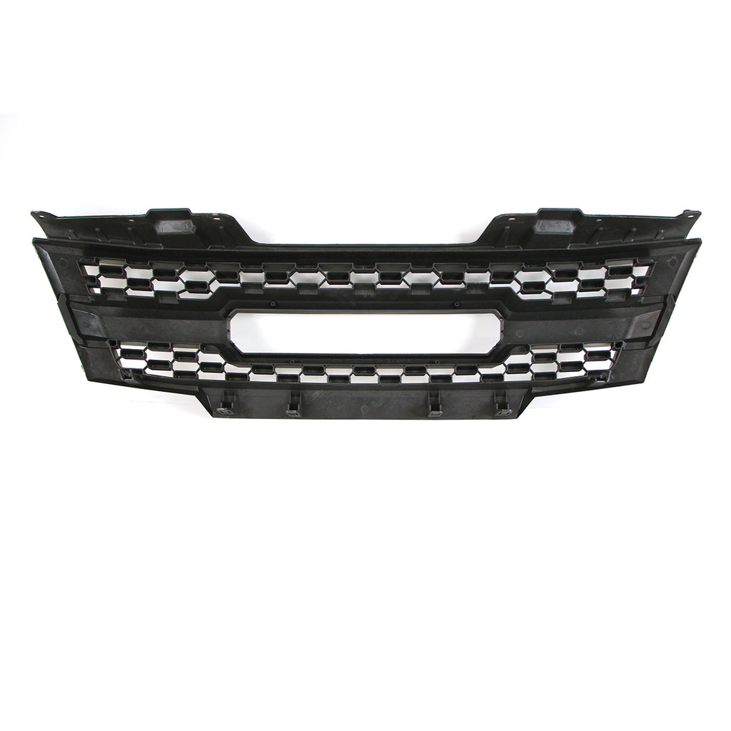 Front Grille For 2009-2019 Nissan Frontier Bumper Grills Grill Cover W/3 LED Light Black