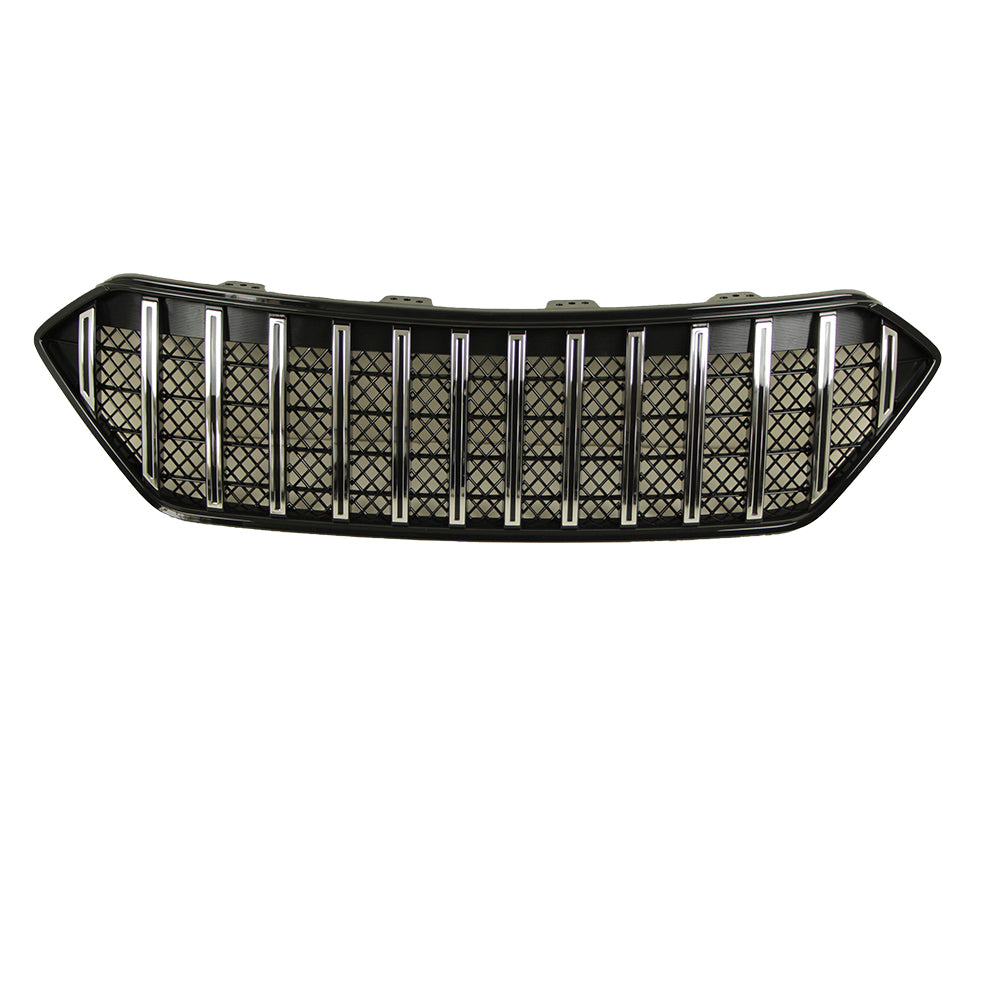 Front Grille For 2013-2016 Hyundai Santa Fe Bumper Grills Grill Cover W/0 Light Chrome