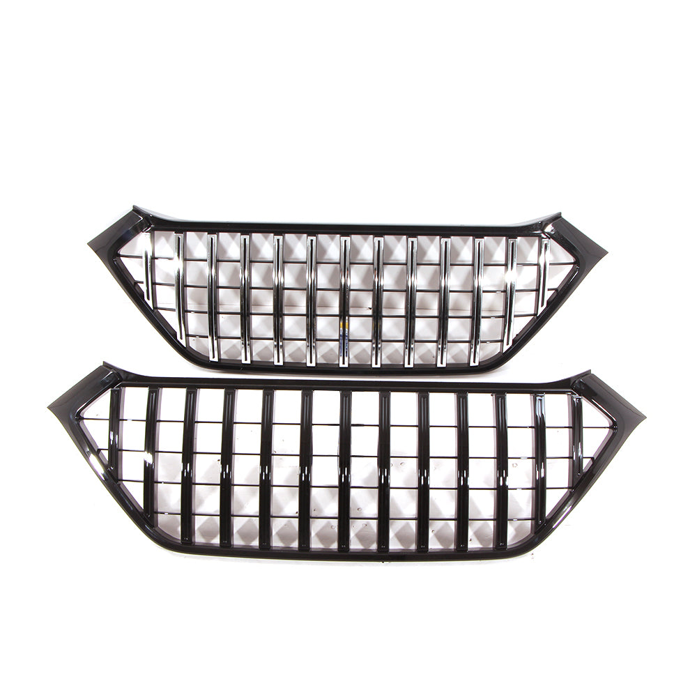 Front Grille For 2016-2018 Hyundai Tucson Bumper Grills Grill Cover W/0 Light Chrome