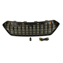 Load image into Gallery viewer, Front Grille For 2013-2016 Hyundai Santa Fe Bumper Grills Grill Cover W/3 Light Chrome