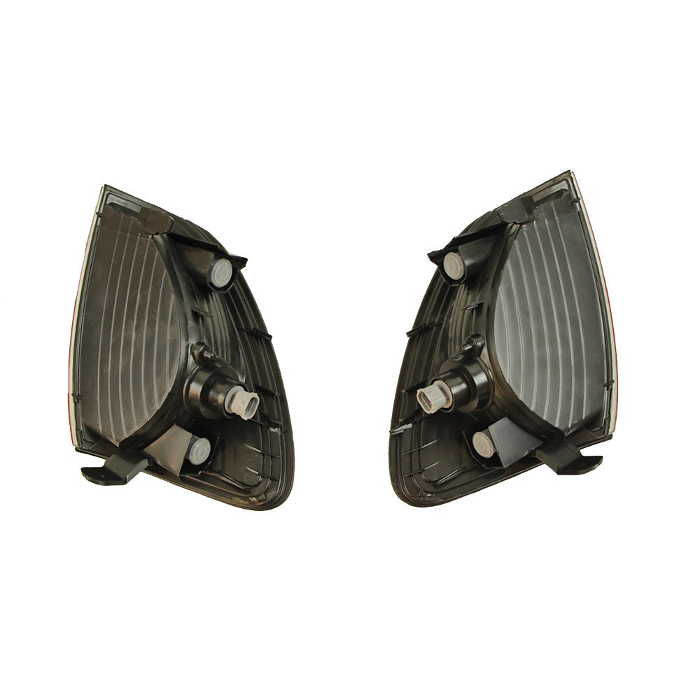 Front Grille Light For 1998-2006 Toyota Land Crusier LC100 Bumper Grills Grill Cover W/4 LED Lights Black