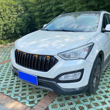 Load image into Gallery viewer, Front Grille For 2013 2014 2015 2016 Hyundai Santa Fe Bumper Grills Grill Cover W/3 Light Black