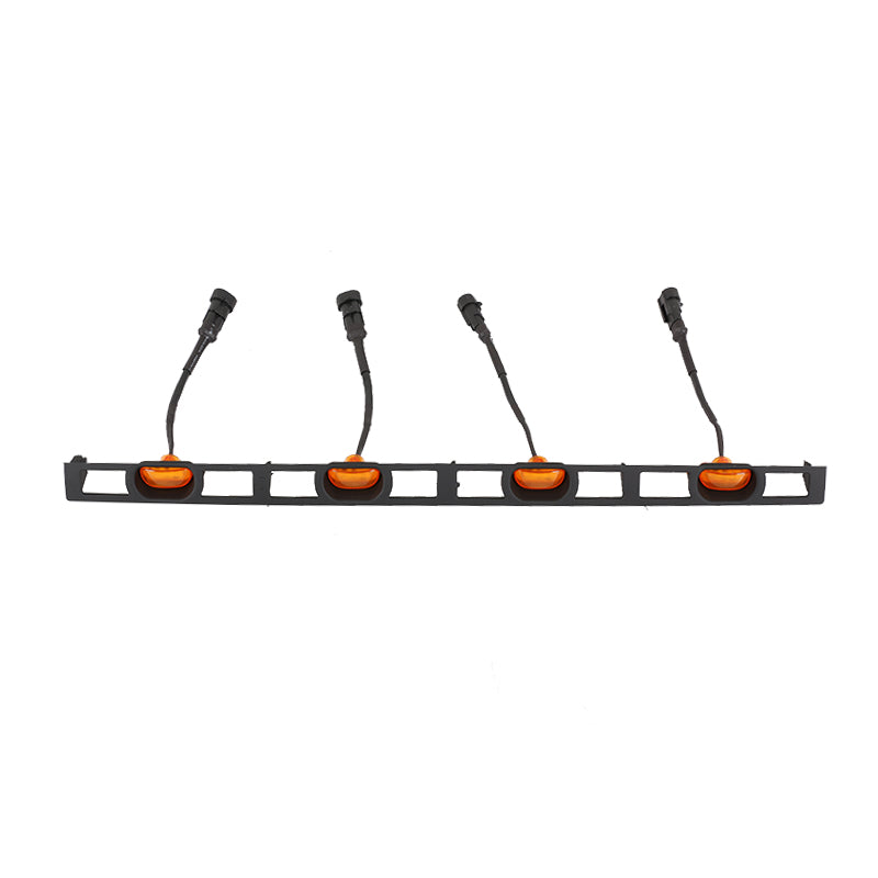 Front Grille For 2012-2015 Toyota Tacoma Grills Grill Cover W/4 LED Light Black