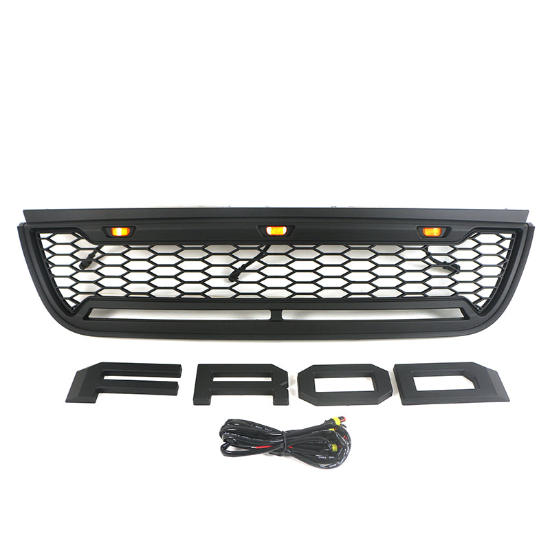 Front Grille For 2002 2003 2004 2005 Ford Explorer Front Bumper Grills Grill Cover Matte Black