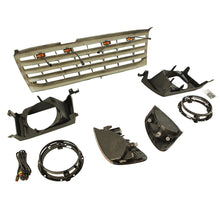 Load image into Gallery viewer, Front Grille Light For 1998-2006 Toyota Land Crusier LC100 Bumper Grills Grill Cover W/4 LED Lights Black