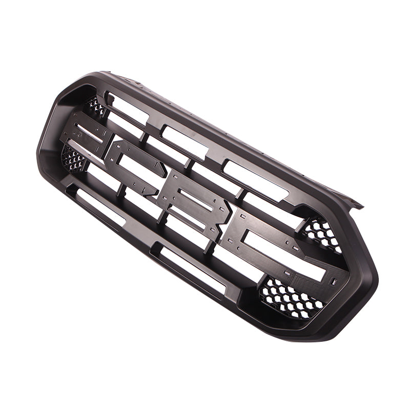 Front Grille For 2019 2020 2021 2022 Ford Ranger Bumper Grills Grill Cover W/0 Light Black