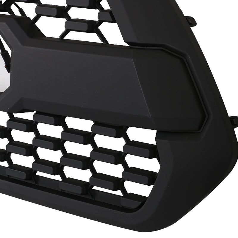 Front Grille For 2016-2021 Toyota Tacoma Bumper Grills Grill Cover W/4 Light Black
