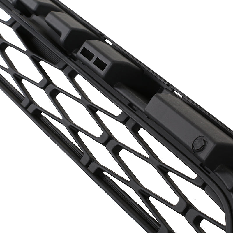 Front  Grille For 2020 2021 2022 4Runner TRD Pro Bumper Grills Grill Cover W/4 LED Lights Black