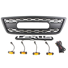 Load image into Gallery viewer, Front Grille For 1998 1999 2000 2001 2002 Lexus LX570 Front Center Mesh Grill Cover With 4 LED Lights Black