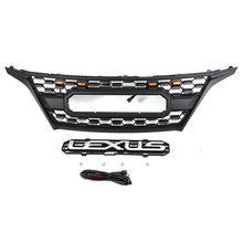 Load image into Gallery viewer, For 2009 2010 2011 2012 Lexus RX270 300 330 350 400 450 Front Grille Front Center Mesh Grille Grill Cover With 4 LED Lights Black